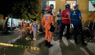 Emergencias por la tormenta en Soledad. 