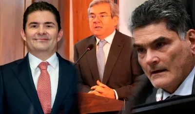 Aspirantes a Procurador,  Luis Felipe Henao, Germán Varón Cotrino y Gregorio Eljach. 