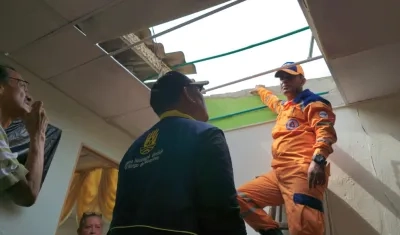 Casa afectada en Soledad.