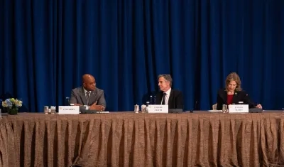 Luis Gilberto Murillo, Canciller de Colombia, y Antony Blinken, Secretario de Estado de EE.UU. 