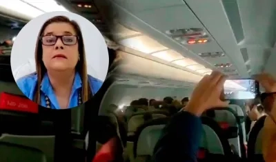 Zandra López era una de las pasajeras del vuelo de Latam. 