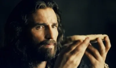 Jim Caviezel en el papel de Jesús.