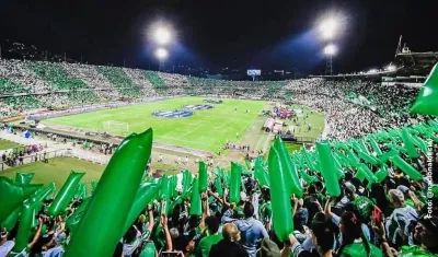 Estadio Atanasio Girardot de Medellín, donde ocurrieron los hechos el jueves.
