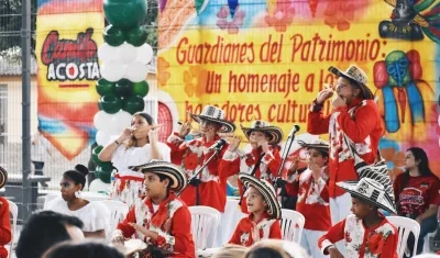 El evento se realizó en el parque El Recuerdo de la población. 