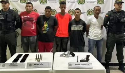 Presuntos integrantes del 'Clan del Golfo'.