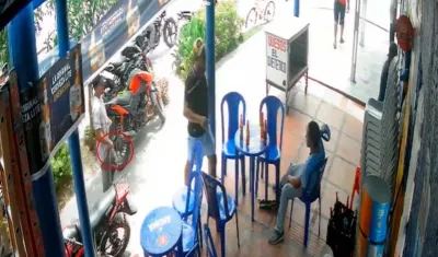 Momento del ataque criminal. 