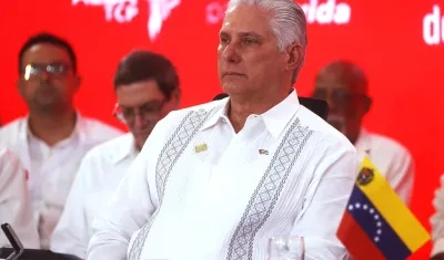 Presidente de Cuba, Miguel Díaz. 