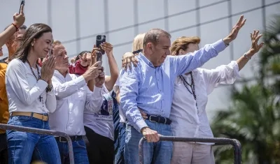 María Corina Machado y Edmundo González, líderes opositores.