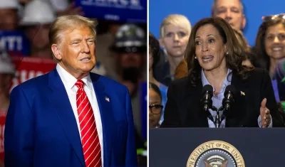 Donald Trump, y Kamala Harris.