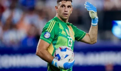 Emiliano 'Dibu' Martínez, portero de la Selección Argentina, durante la Copa América.