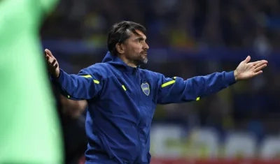 Diego Martínez, técnico saliente de Boca Juniors. 