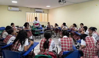 El programa ‘Chatlemos’ fue llevado a colegios de Barranquilla. 