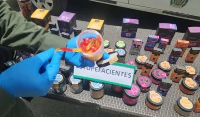 Golosinas masticables elaboradas a base de marihuana.