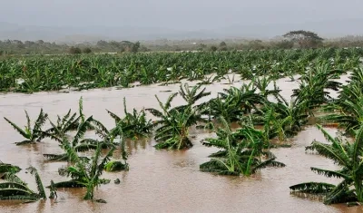 Inundación en Haití por fenómeno de 'La Niña'.