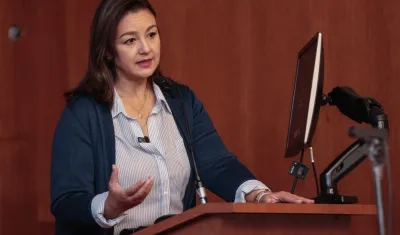 Luz Cristina López, ministra del Deporte.