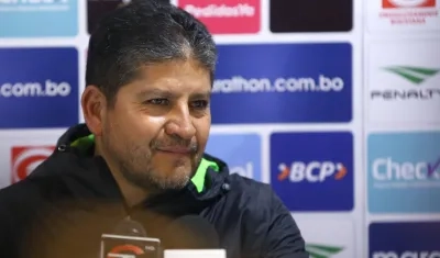Óscar Villegas, entrenador de la selección boliviana de fútbol.