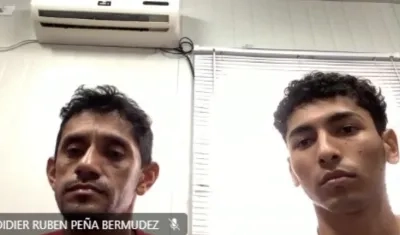 Jhoser Stiven Franco Camacho y Delkin Niño Daza.