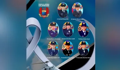 Identidades de los fallecidos. 