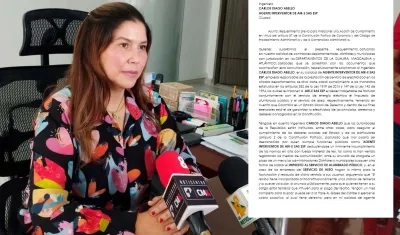 Yadira Morales, Contralora Departamental.