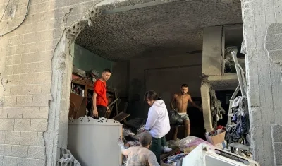 Vivienda destruida en el sur del Líbano.