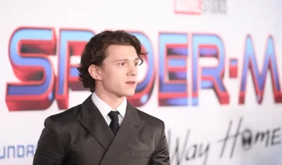 Tom Holland en la alfombra roja antes del estreno de 'Spider-Man: No Way Home'.