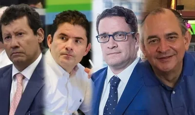 Jaime Lombana, Luis Felipe Henao, Iván Cancino y Alfonso Camerano.