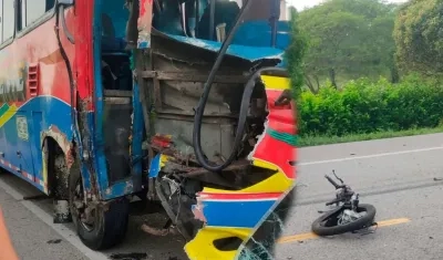 Imágenes del accidente.