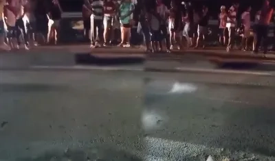 Lugar del accidente. 