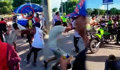 Momentos del brutal ataque.