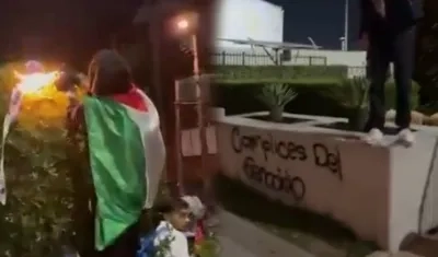 Protesta en Bogotá.