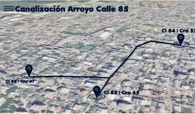 El proyecto de canalización.