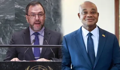 Los cancilleres de Venezuela y Colombia, Yván Gil y Luis Gilberto Murillo