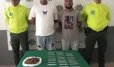 Pablo Manuel Hernández Ramírez y David Enrique Domínguez Padilla, los capturados.