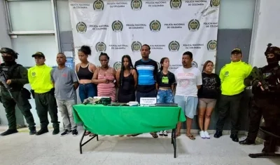 Los capturados quedaron a disposición de la Fiscalía General de la Nación. 