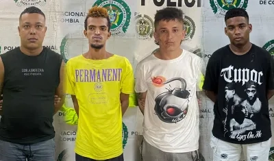 Tres de los detenidos serían integrantes de 'Los Costeños' y uno solo de la banda 'Los Pepes'.