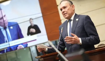 El presidente del Senado, Efraín Cepeda.