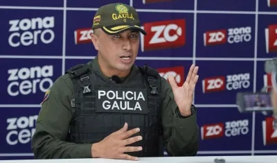 Mayor Nelson Ramírez Manríque, Comandante del Gaula Atlántico.