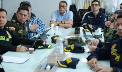 Comité de Orden Público realizado en la Gobernación del Atlántico. 