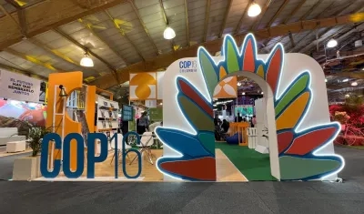 Aspecto de la COP16, en Cali. 