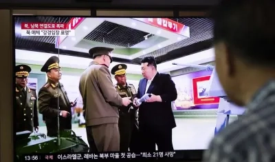 Así anunció la televisión de Corea del Sur el ataque de Corea del Norte.
