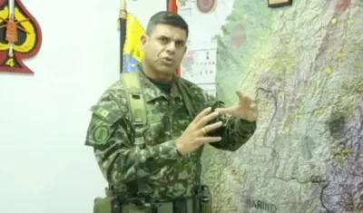 General Federico Mejía,  comandante del comando específico del Cauca. 