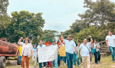 Entrega de tierras en Usiacurí
