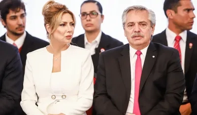 Fabiola Yañez y Alberto Fernández.