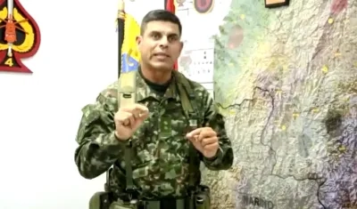 General Federico Mejía, comandante del Comando Específico del Cauca.
