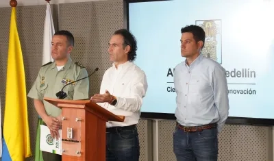 El Alcalde de Medellín, Federico Gutiérrez.