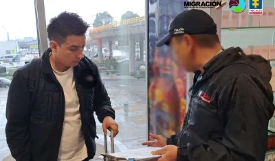 El ciudadano mexicano fue capturado en el aeropuerto El Dorado.