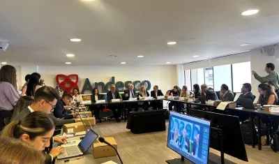 Rueda de prensa de los gremios energéticos.