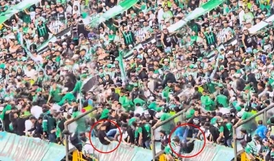 Momento de la pelea.