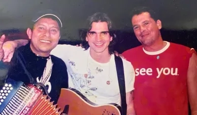 Egidio Cuadrado, Juanes y Carlos Vives. 
