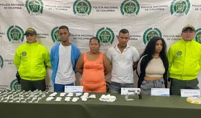 Los capturados en Las Gardenias.